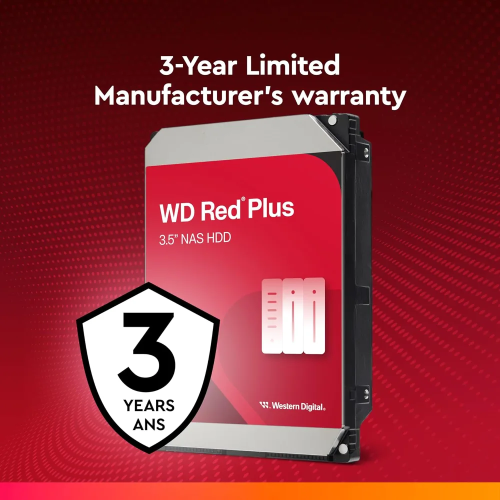 WD Red Plus 8TB 3.5 Inch NAS Internal Hard Drive view 4
